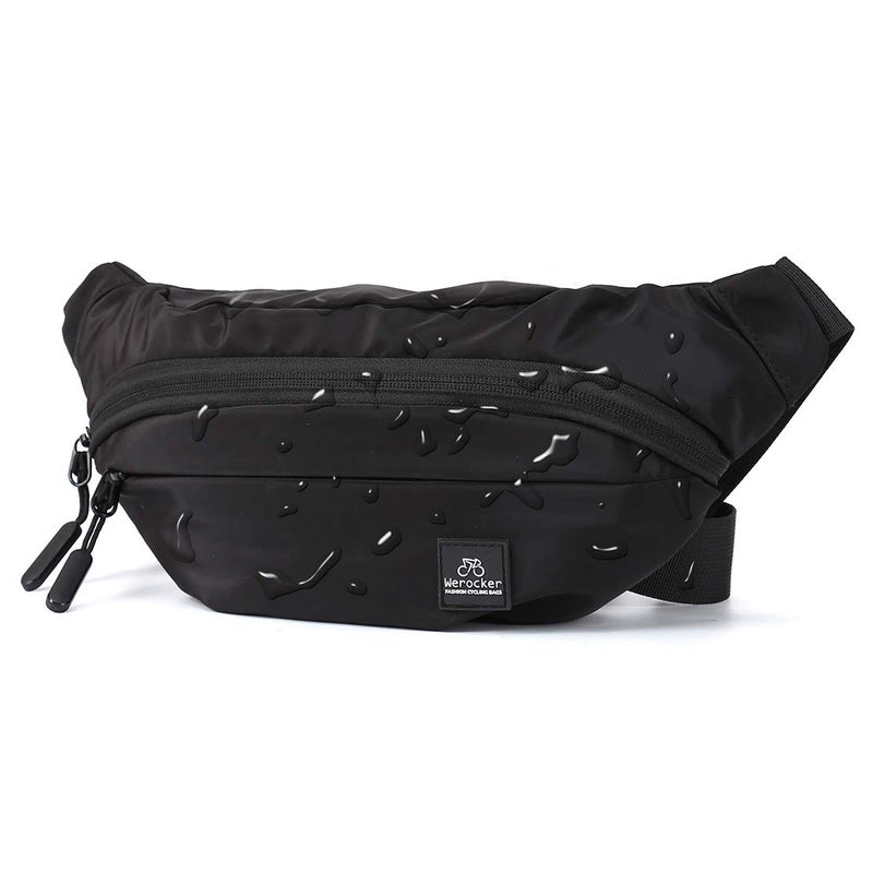 HYC00 Large Fanny Pack for Men Women Plus Size Waist Waterproof, Gym Outdoor Fashion Belt Waist Bag Pack Pouch for Men with Zipper Adjustable Strap - Image 1